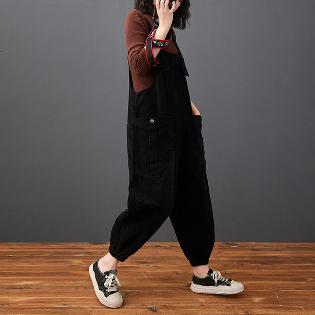 Corduroy Pockets Jumpsuit