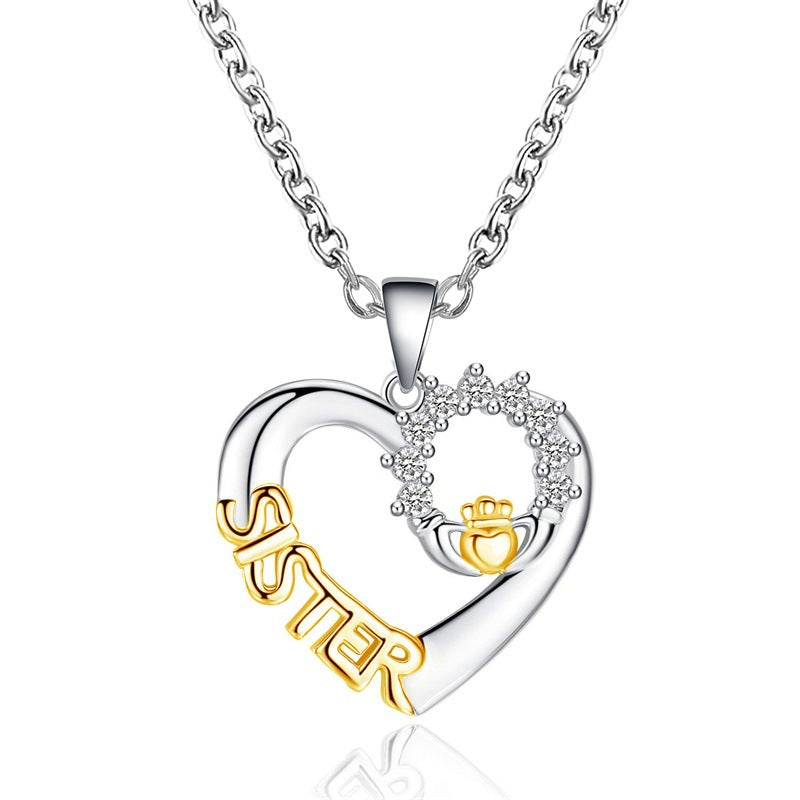 SISTER micro-set zircon necklace