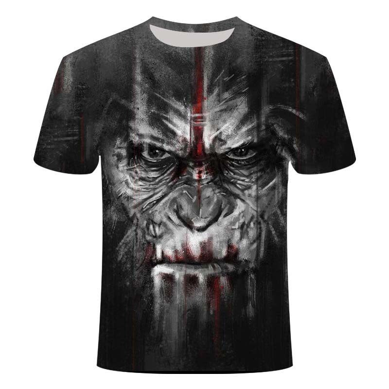 3D digital printing men's T-shirt