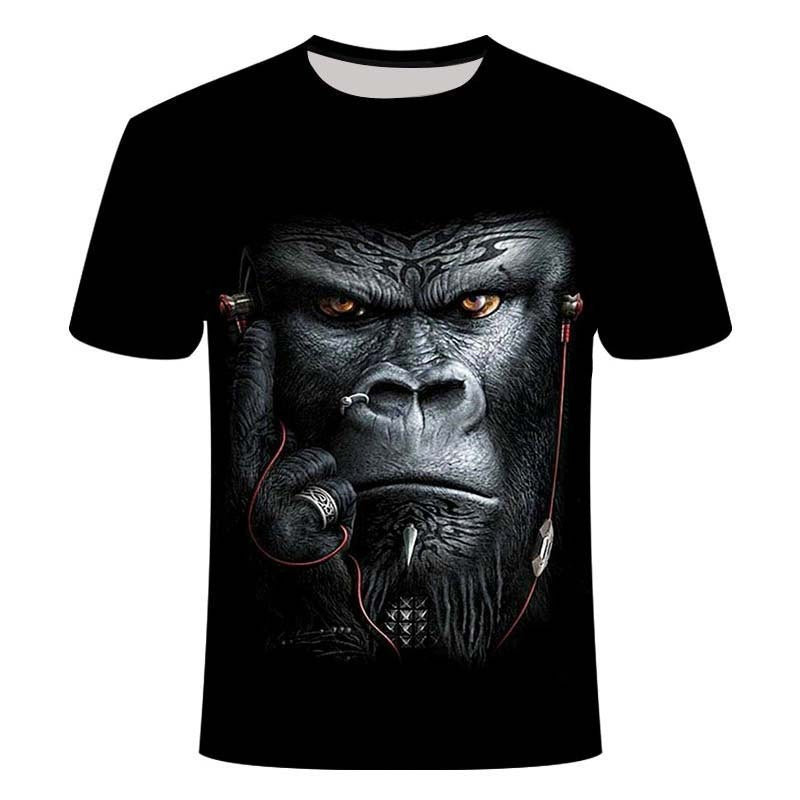 3D digital printing men's T-shirt