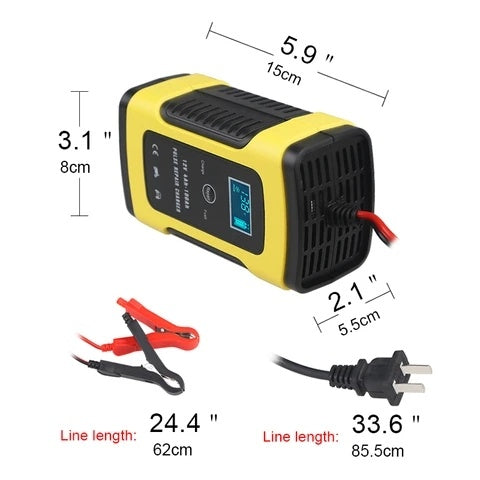 Car battery charger 12V full intelligent automatic battery charger