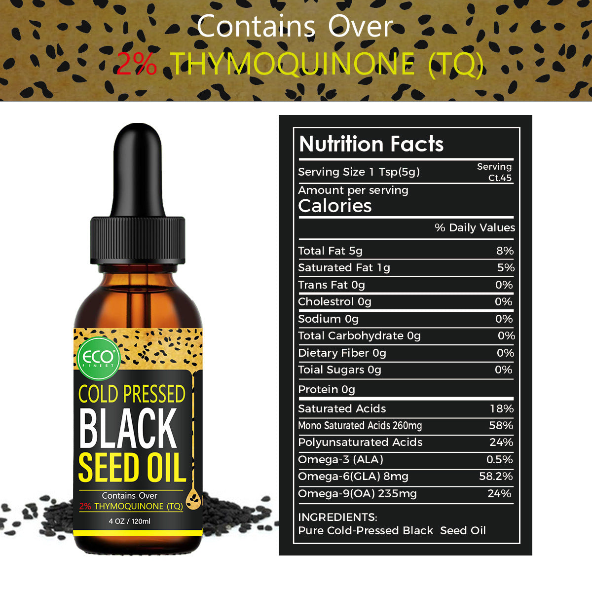 Black Seed Oil Cold Pressed Virgin