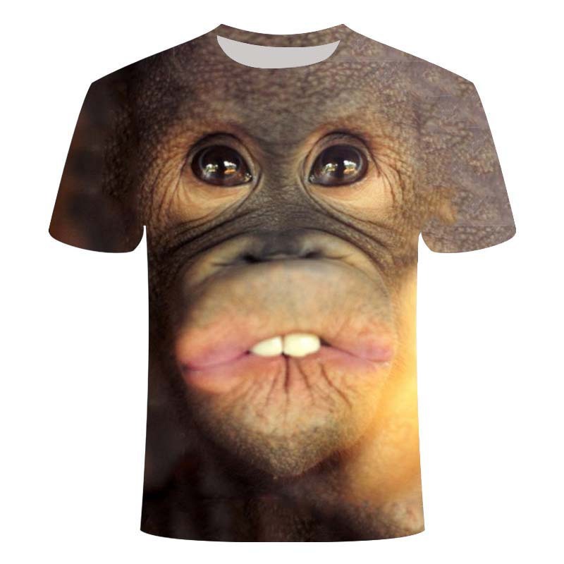 3D digital printing men's T-shirt