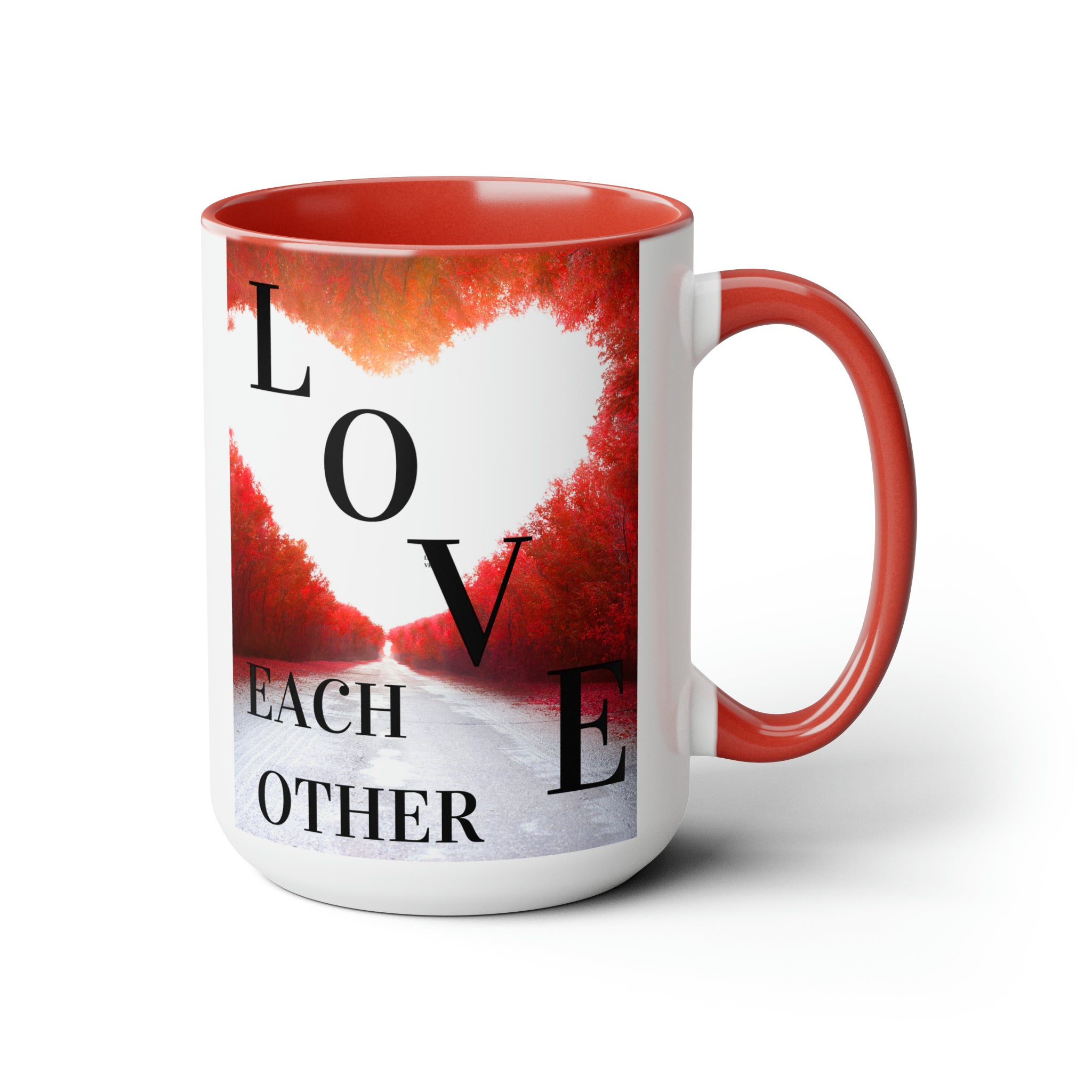 Two-Tone Coffee Mugs, 15oz, Be a Positive Image