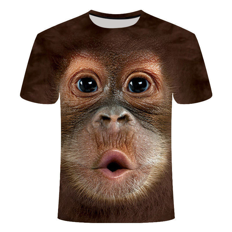 3D digital printing men's T-shirt