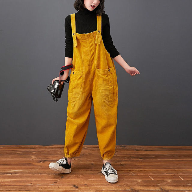 Corduroy Pockets Jumpsuit