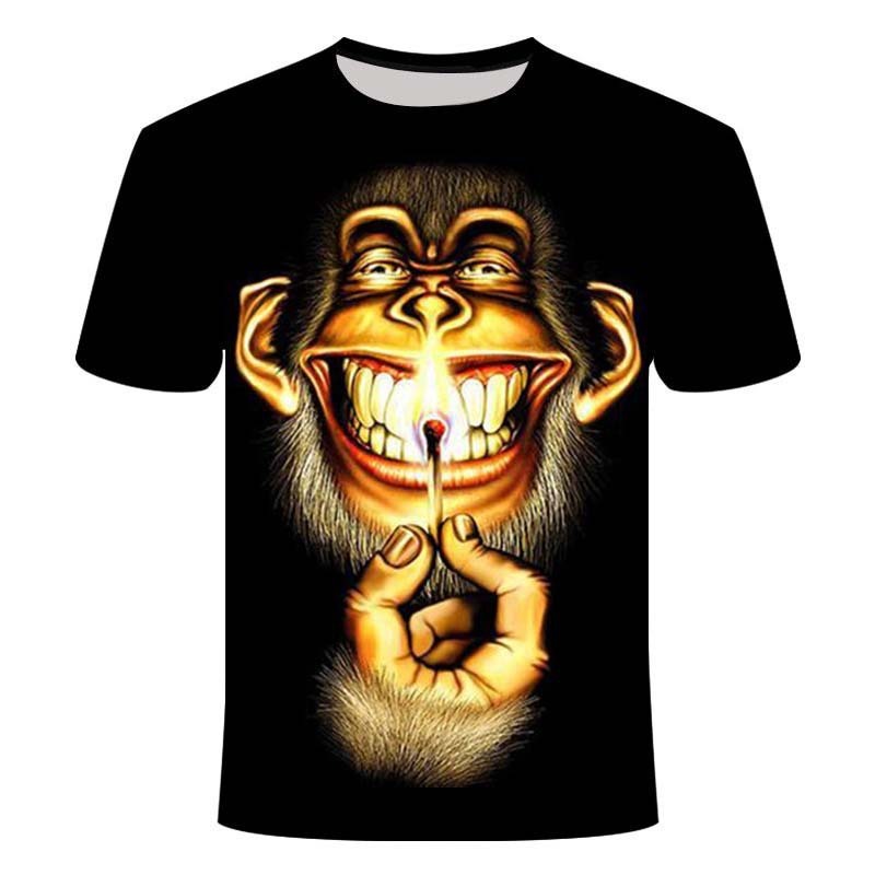 3D digital printing men's T-shirt