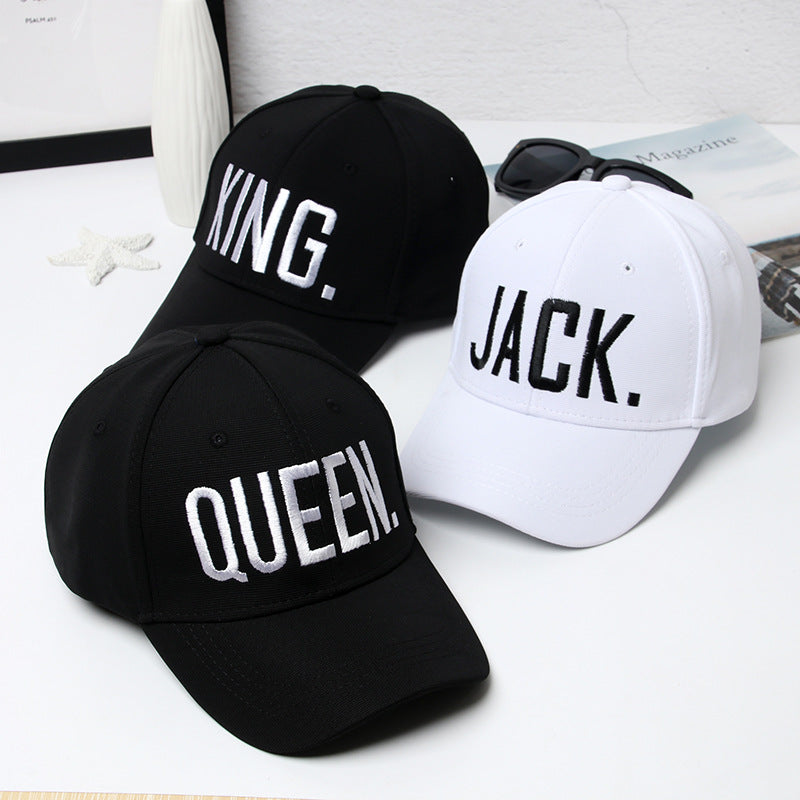 Autumn New King Queen Letter Couple Hat