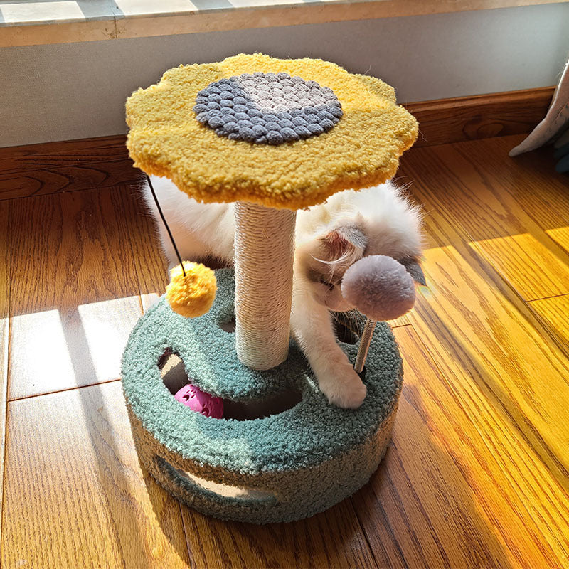 Cat Tree Multifunctional Scraping Rod Cat Teasing Pet Toy