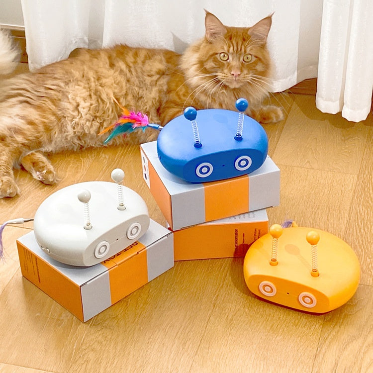 Cat Toy Electric Laser Cat Teaser Turntable Rechargeable Smart