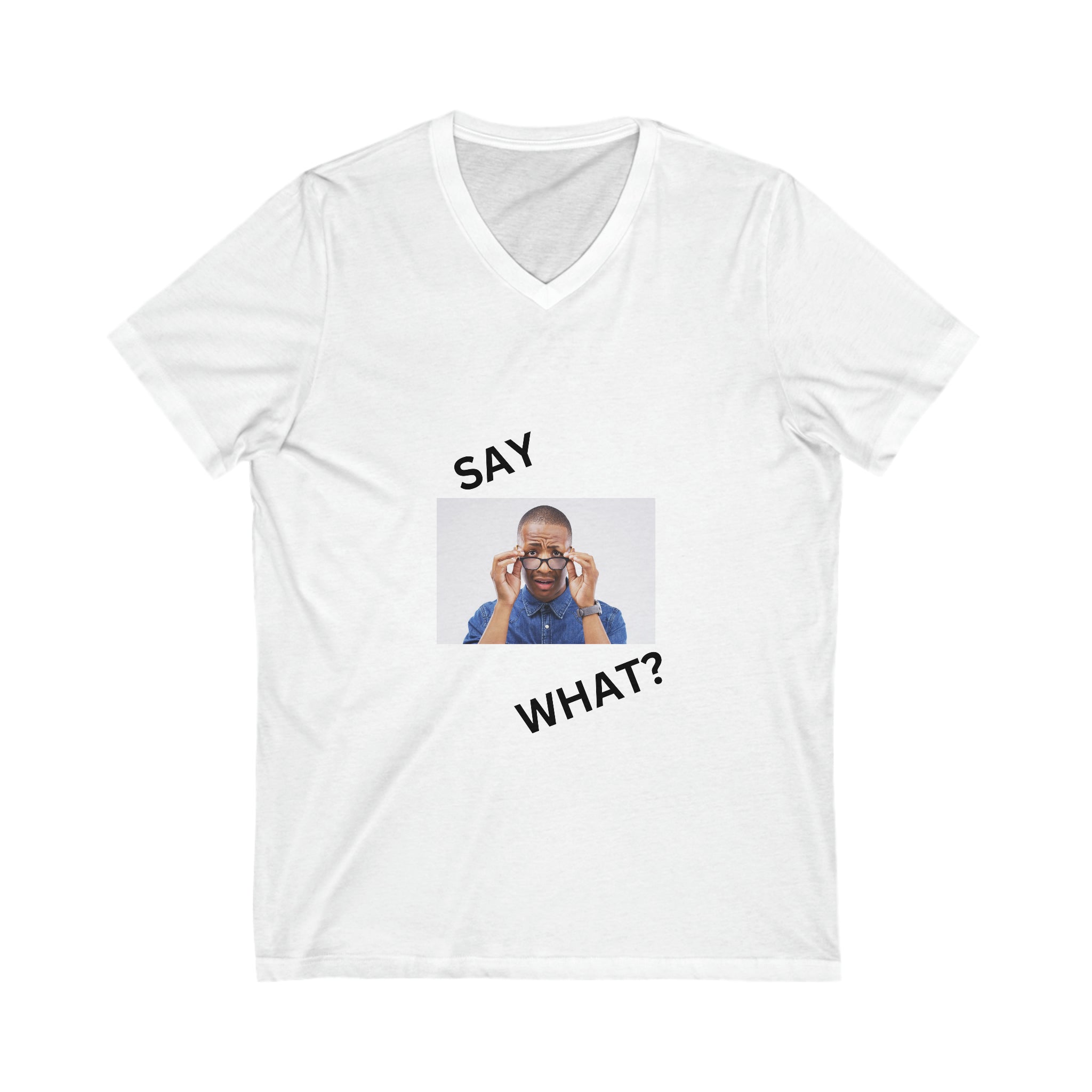 What's Up 2 Unisex Jersey Short Sleeve V-Neck Tee