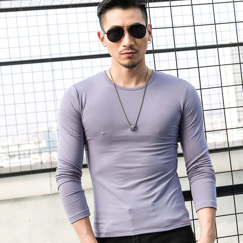 2021 men's collar T-shirts, long sleeves, long sleeves, long sleeves, long sleeves, long sleeves and velvet t-shirts