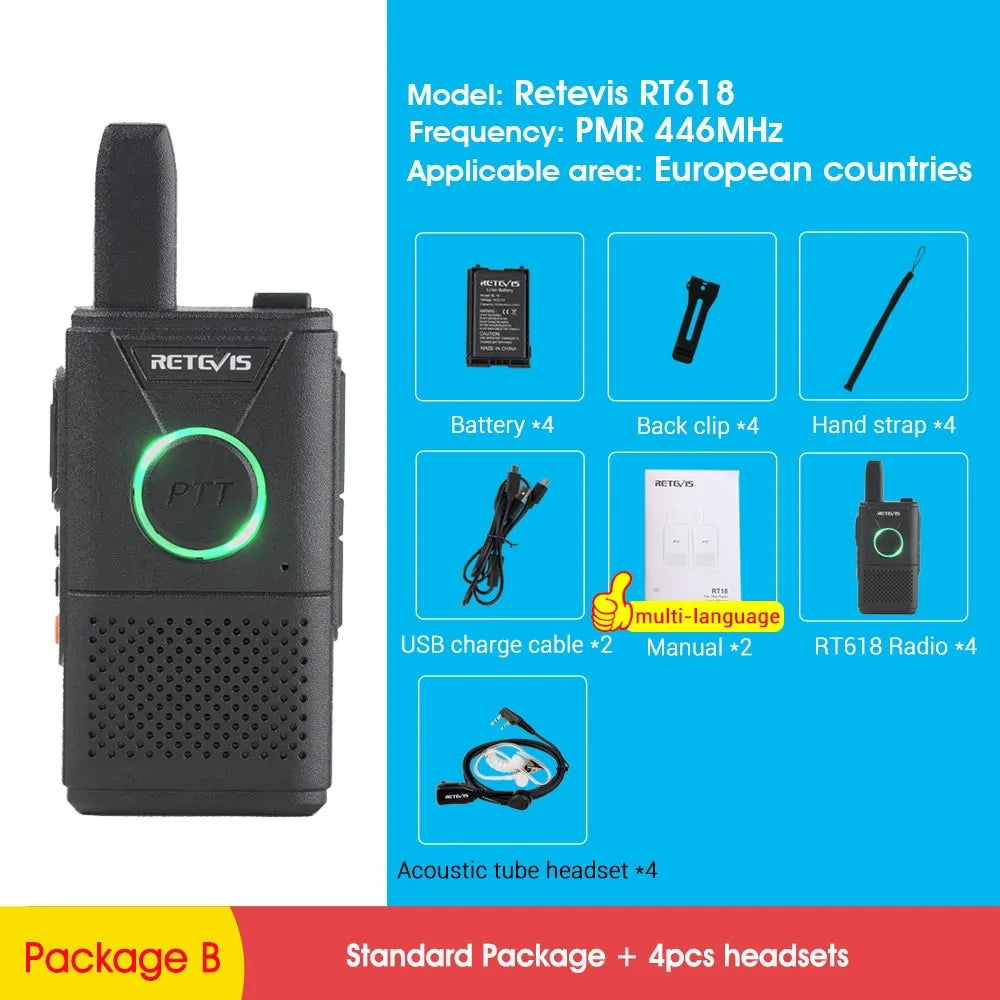 Rechargeable Walkie Talkie