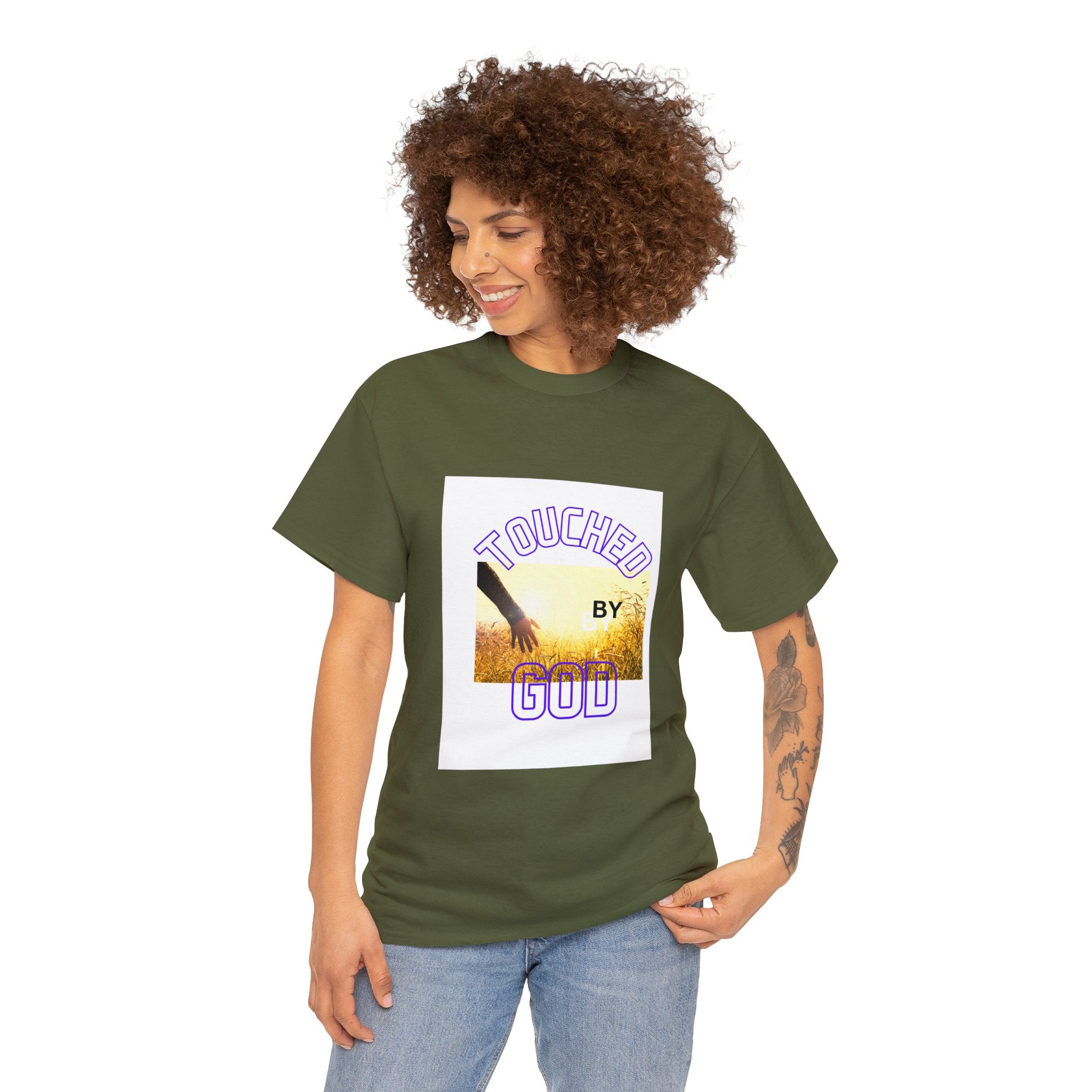 Touched by God, Unisex Heavy Cotton Tee