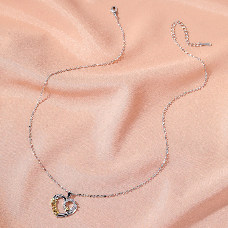 SISTER micro-set zircon necklace