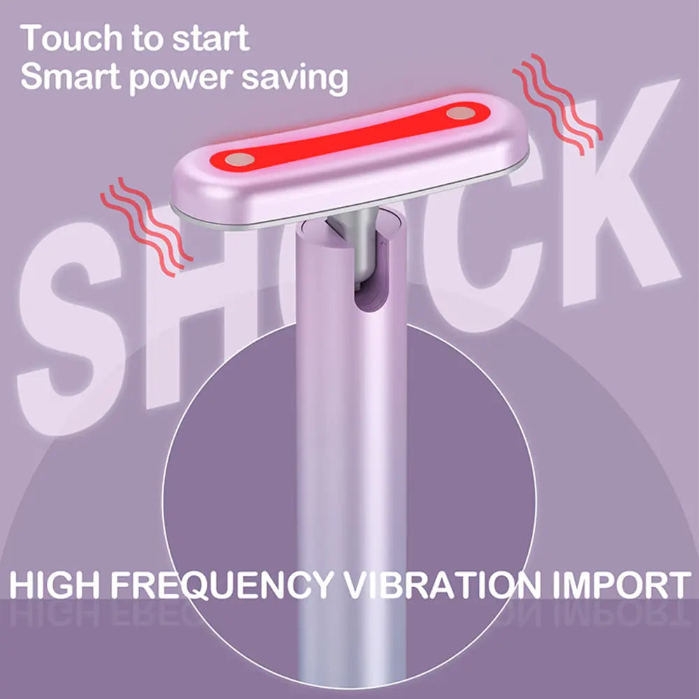 Face Massage Red Light Therapy Wand