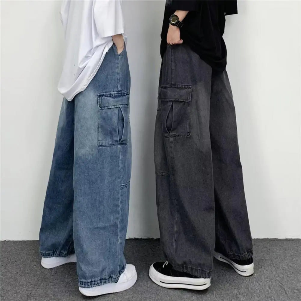 Baggy Cargo Jeans High Waisted