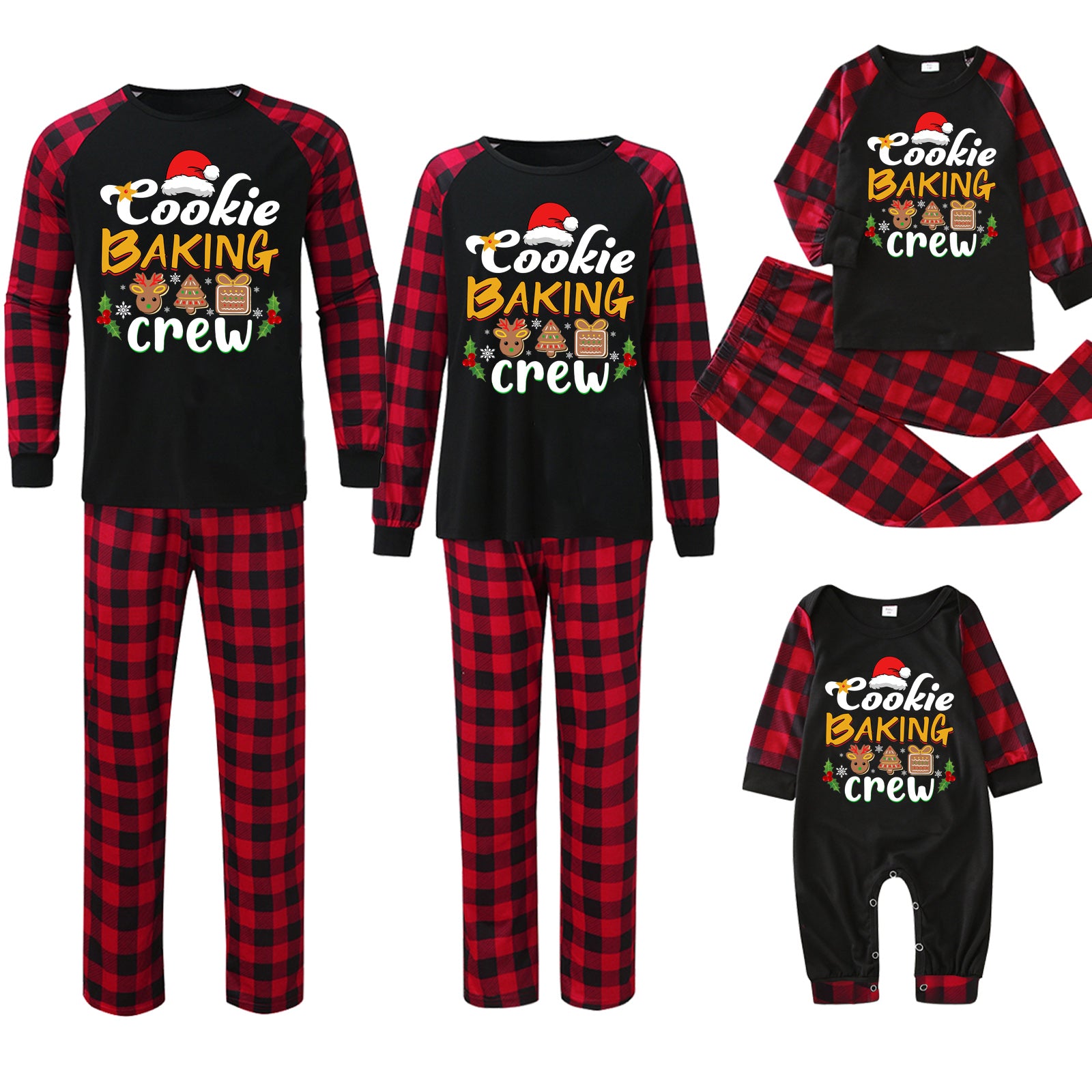 Christmas Parent-child Homewear Clothes Pajamas Suit