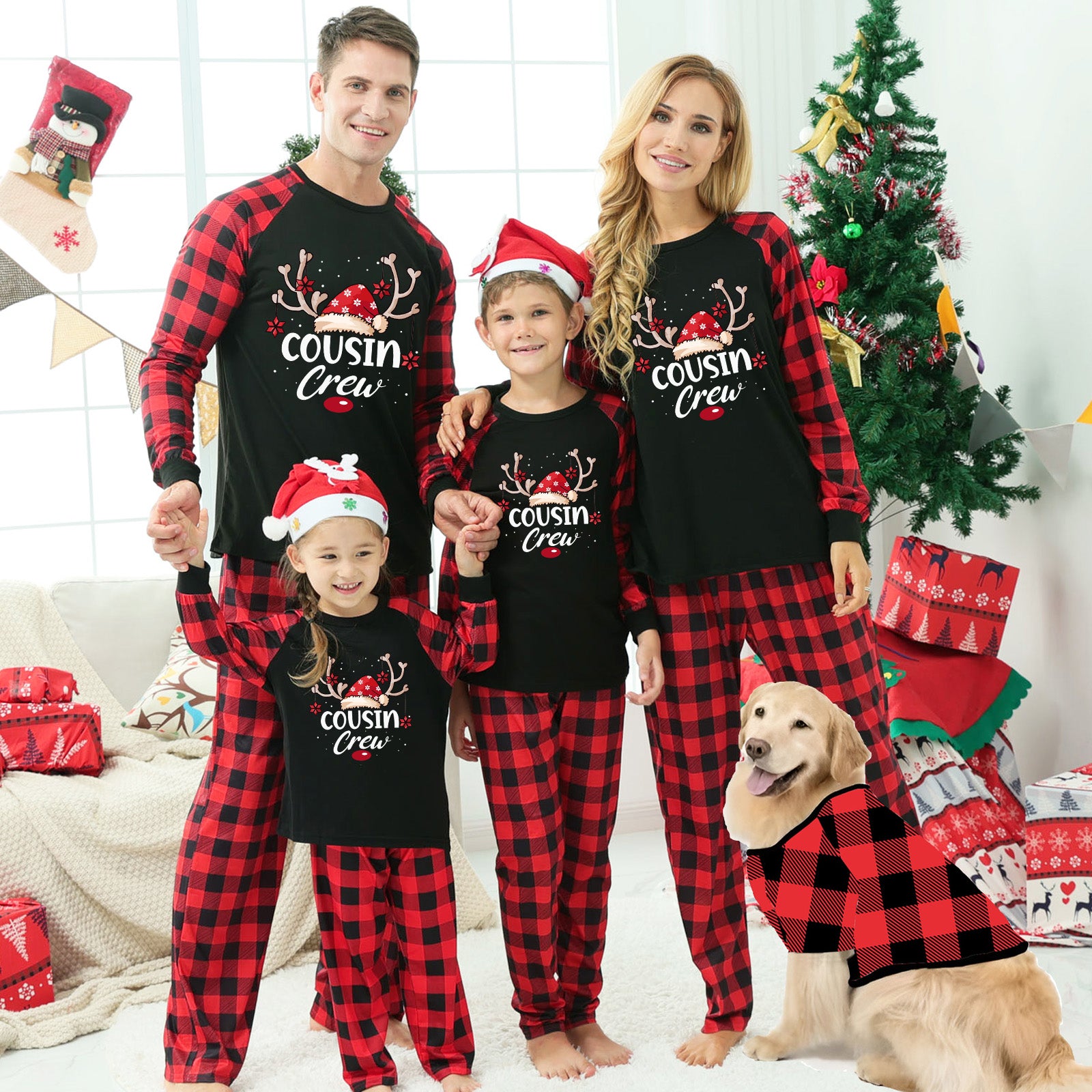 Christmas Parent-child Wear Family Pack Homewear Pajamas Suit