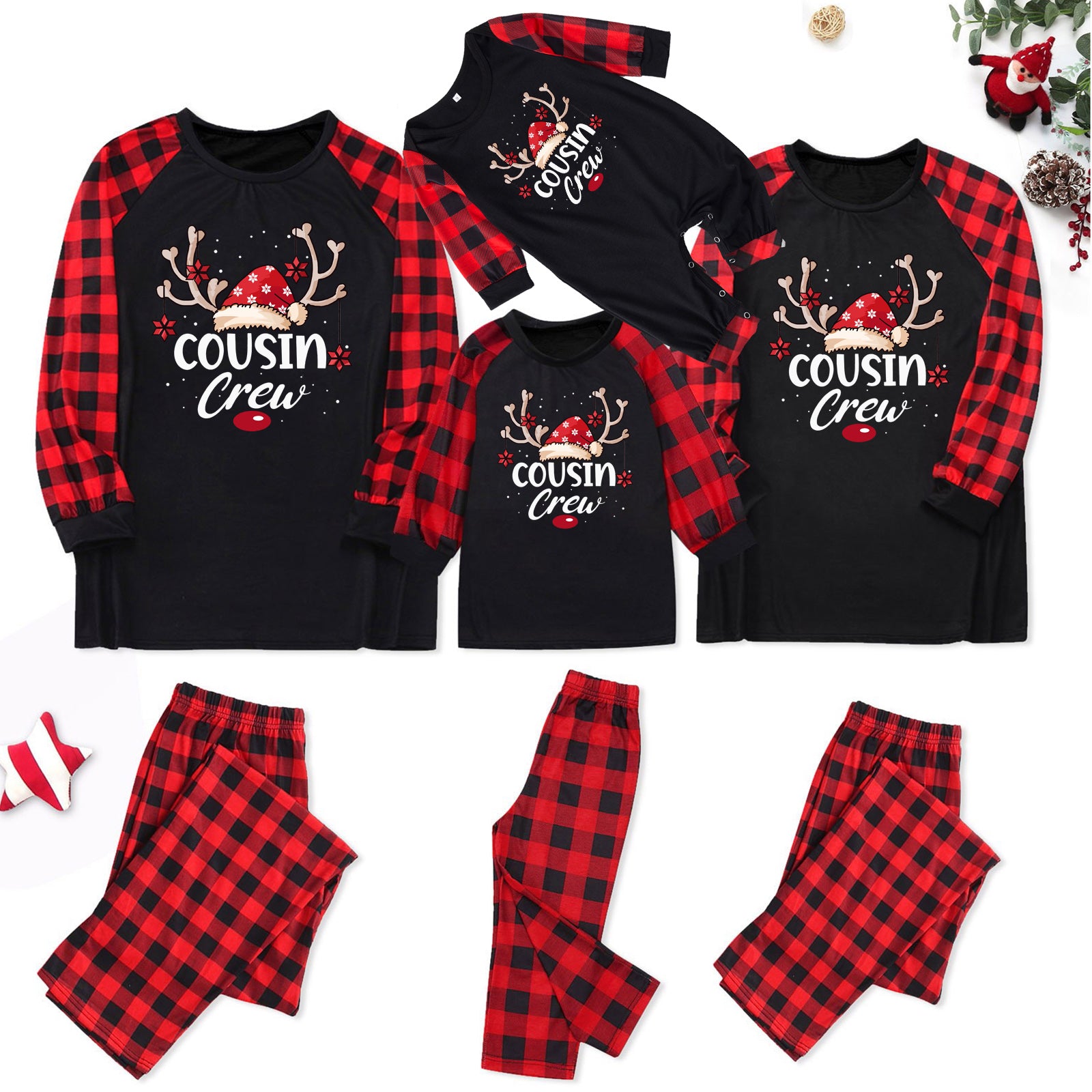 Christmas Parent-child Wear Family Pack Homewear Pajamas Suit