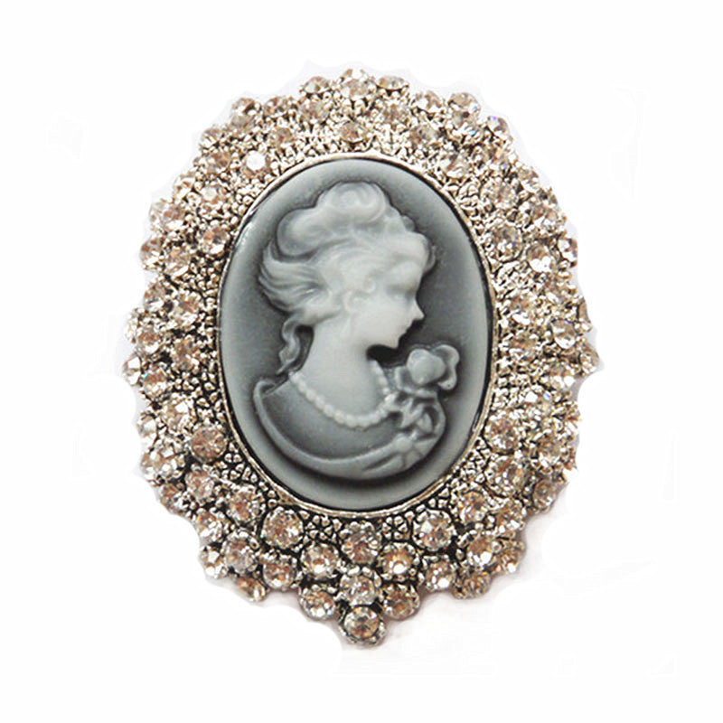 Brooch Queen Victoria Embossed Corsage