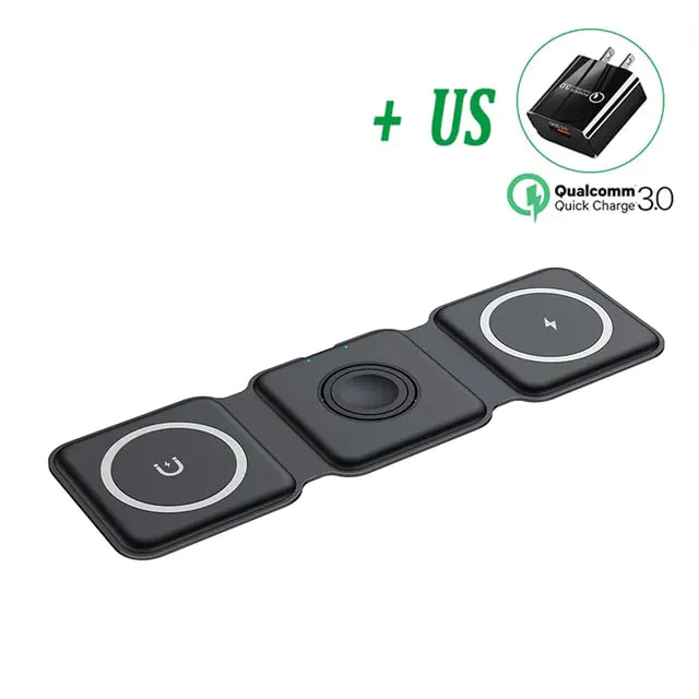 3 in 1 Magnetic Wireless Charger Pad