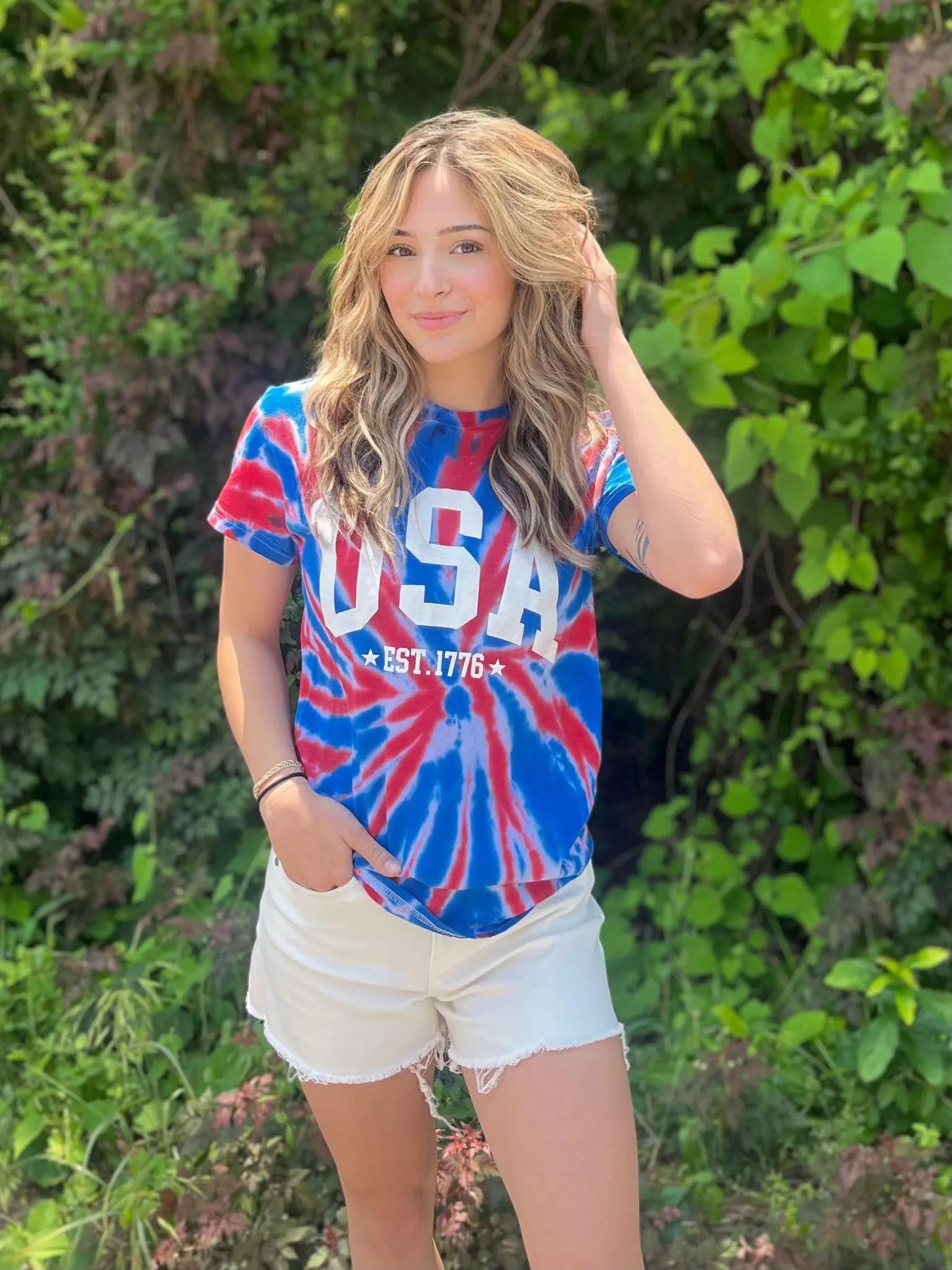 Tie Dye USA Tee