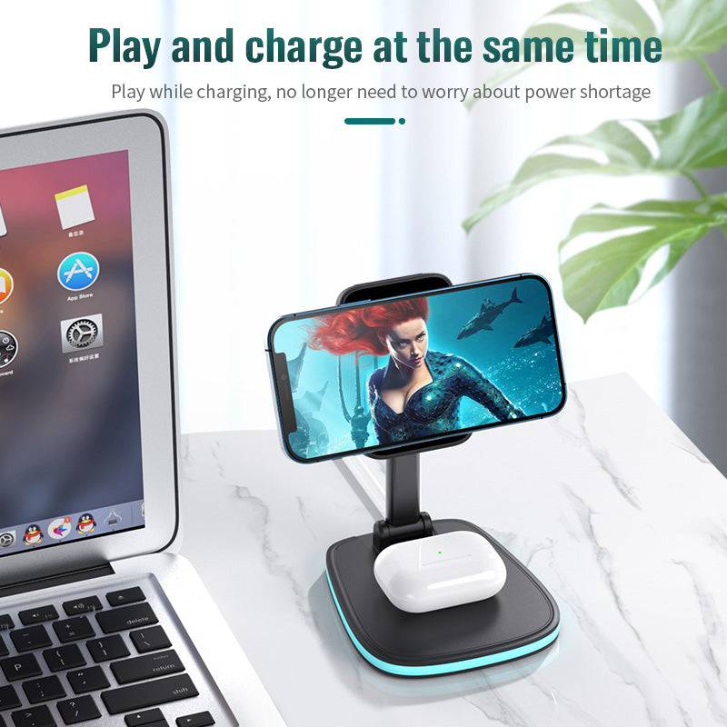 3in1 Magnetic Folding Wireless Charger